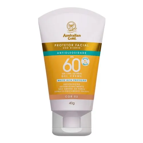 Protetor Solar Fcial Australian Gold Anti Oleosidade 60fps 40g