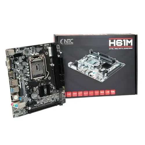 Placa Me Ntc H61m Lga1155 2xddr3 Chipset H61 Matx