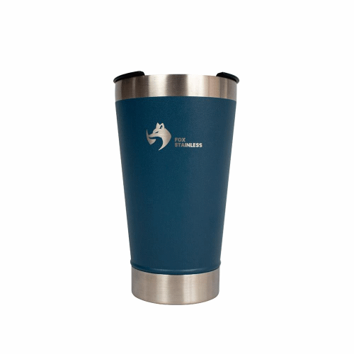 Copo Trmico Fox Stainless Quente E Frio Com Tampa 473ml
