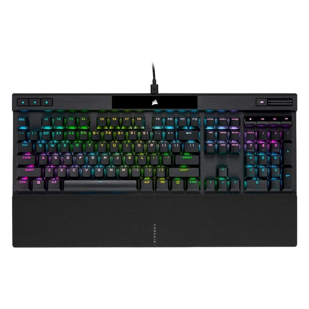 Teclado Mecnico Gamer Corsair K70 Rgb Pro, Corsair Opx, Preto, Preto Pbt Keycap, Us - Ch-910941a-na