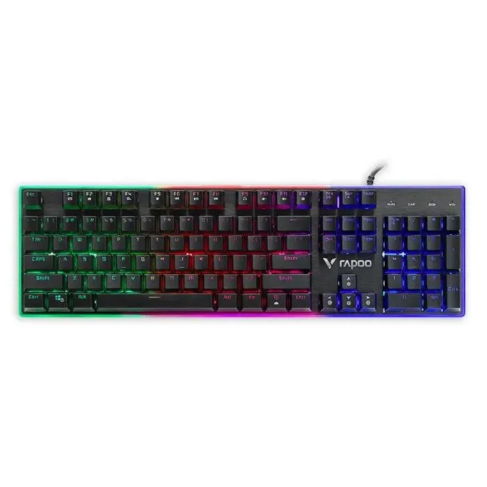 Teclado Semi-mecnico Rapoo V52 Pro Rgb C/fio Preto