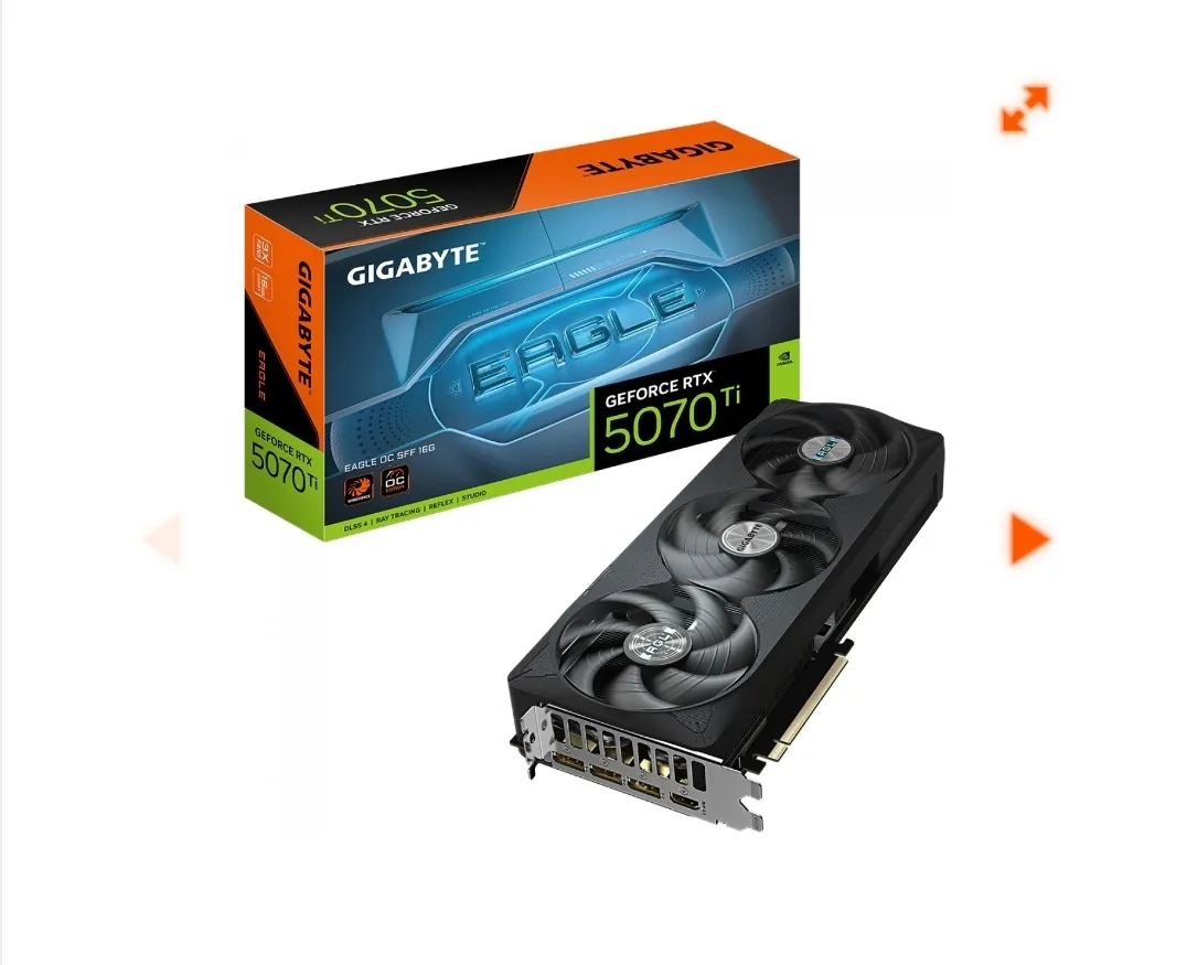 Placa De Vdeo Gigabyte Nvidia Geforce Rtx 5070 Ti Eagle Oc Sff