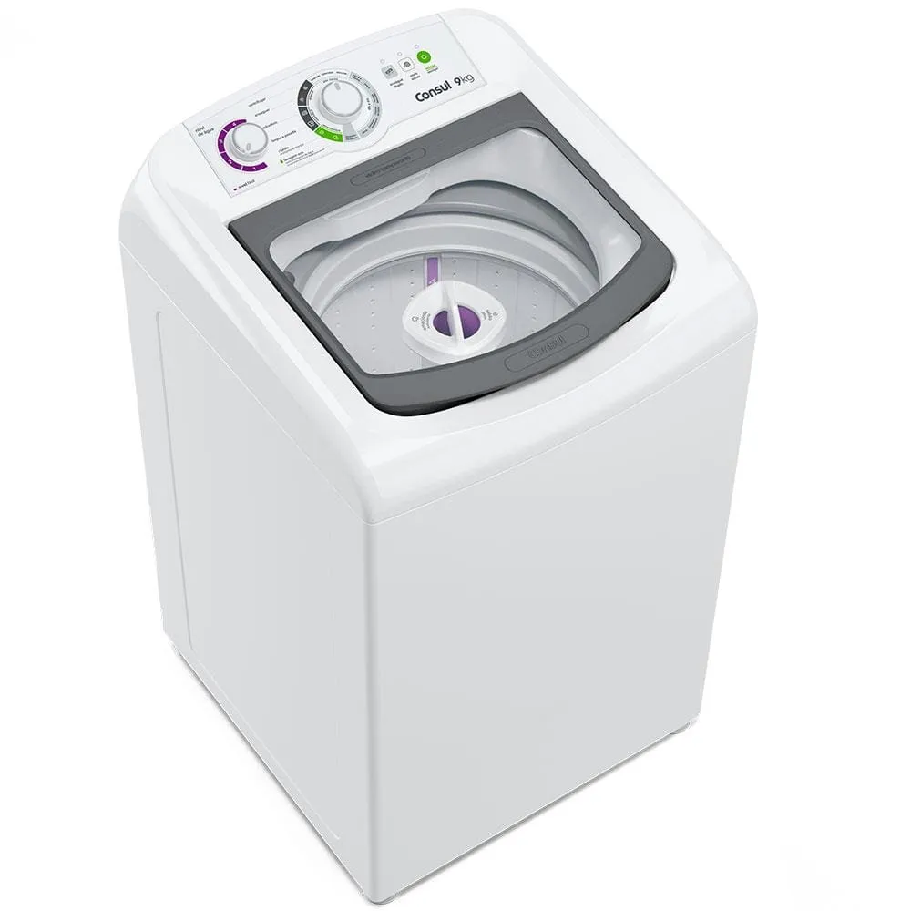 Lavadora De Roupas Consul 9kg Cwb09bb Com Dosagem Econmica E Ciclo Edredom  Branca - 220v