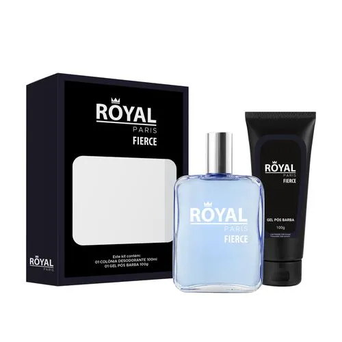 Kit Royal Paris Fierce Masculino (deo Colnia 100ml + Gel Ps Barba 100g)