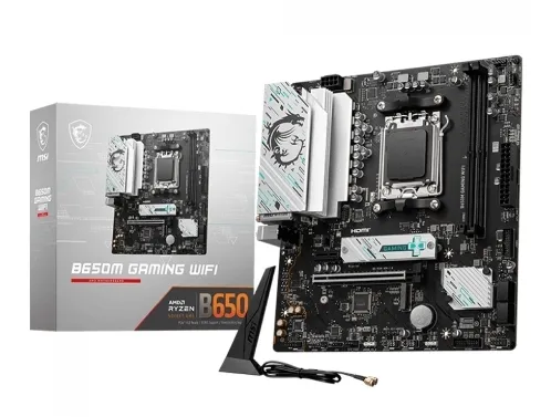 Placa Me Msi B650m Gaming Wifi, Chipset B650, Amd Am5, Matx, Ddr5