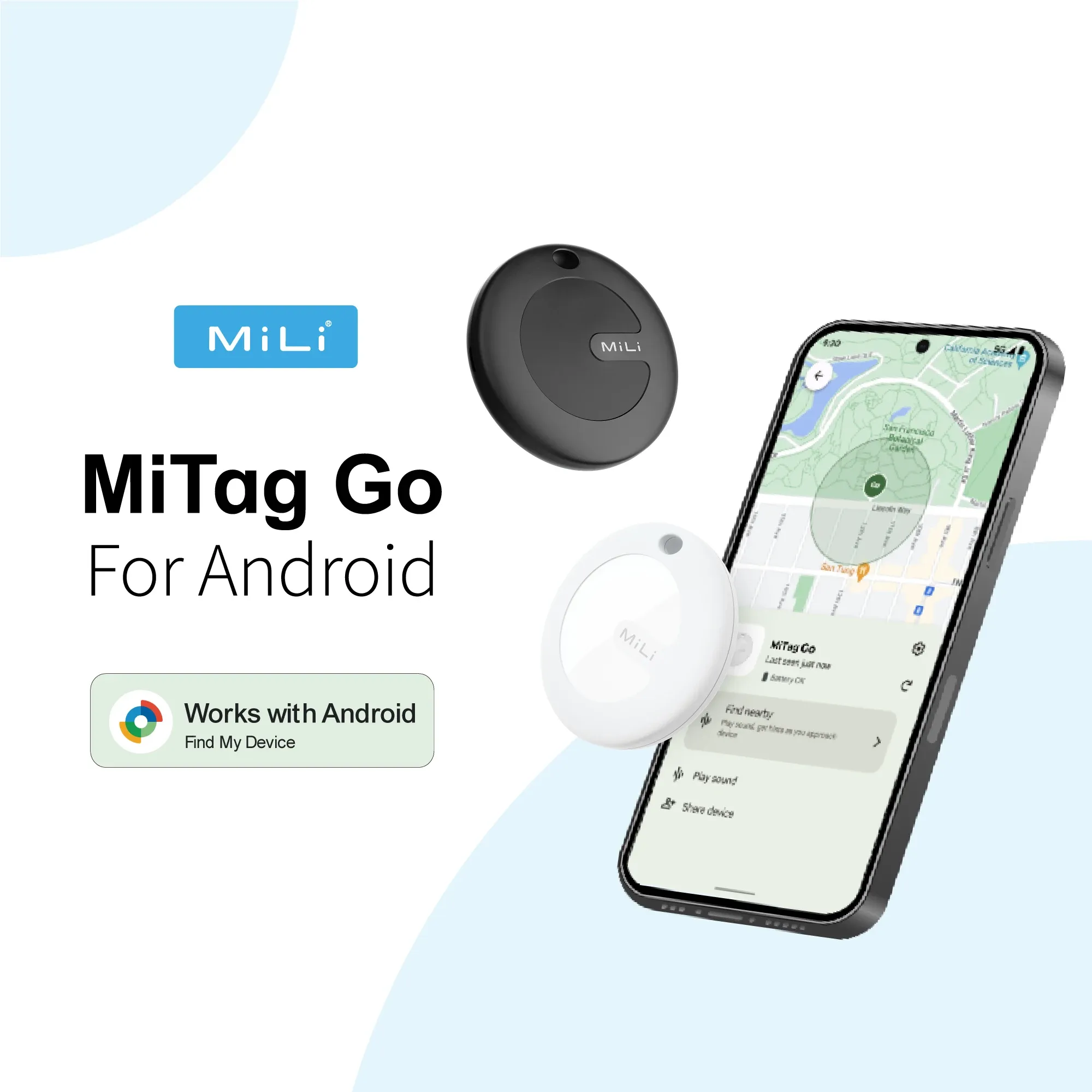 [impostos Inclusos] Localizador Bluetooth Mili Mitag Go  Compatvel Com Android E Google Find My Device