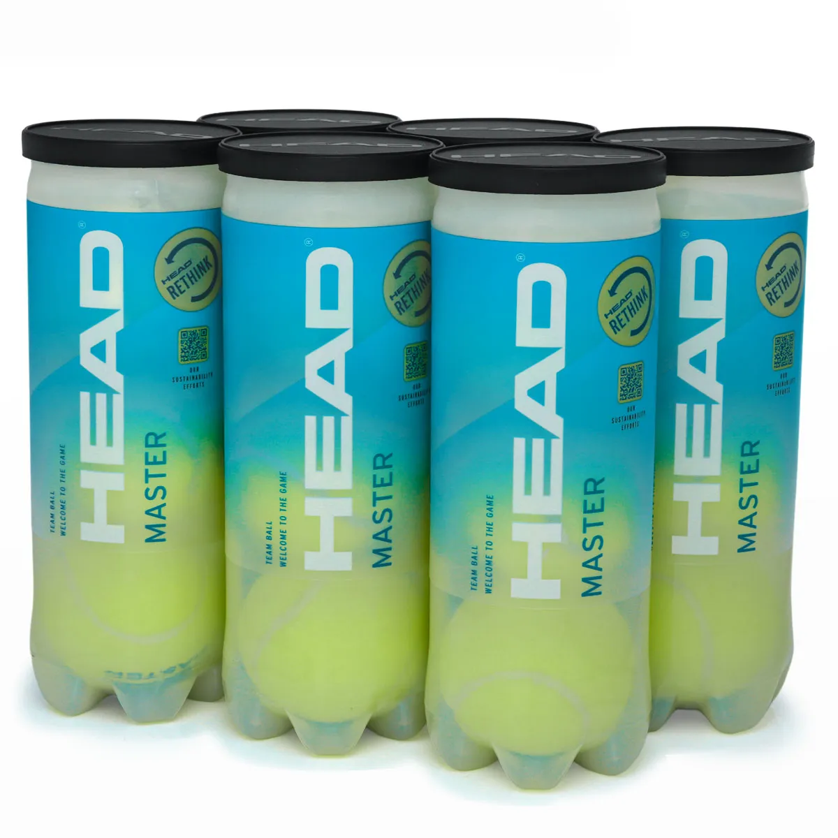 Bola De Tnis Head Master Pack Com 6 Tubos