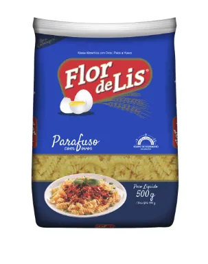 [regional/leve 3 Pague R$ 1,99 Cada] Macarro Parafuso Com Ovos Flor De Lis 500g