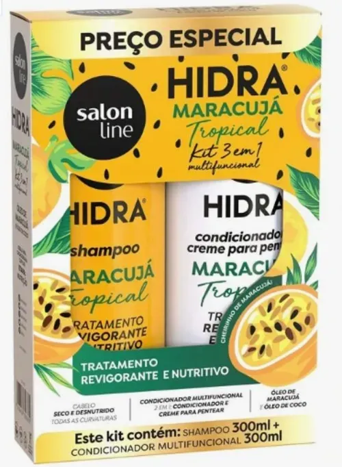 Salon Line Kit Shampoo E Condicionador Hidra Maracuj Tropical 300ml