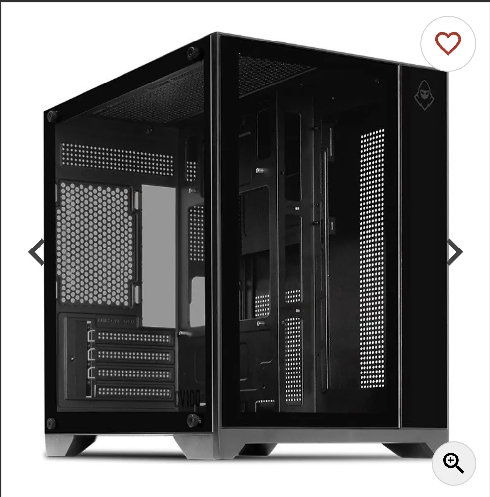 Gabinete Gamer Mancer Cv100, Mid-tower, Lateral De Vidro, Preto, Mcr-cv100-bk