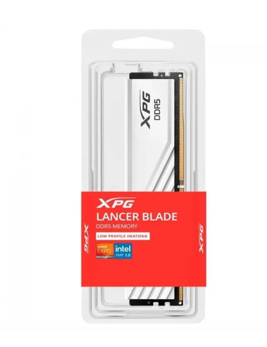 Memria Ddr5 Xpg Lancer Blade, 16gb, 6400mhz, White, Ax5u6400c3216g-slabwh