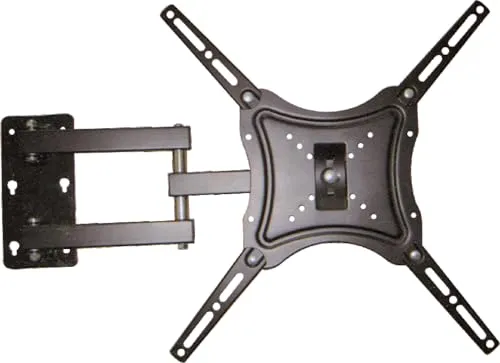 Suporte Para Tv Tri Articulado Reforado Lcd/led/qled/oled/monitor De 14 A 55 Polegadas - At 50kg, Preto