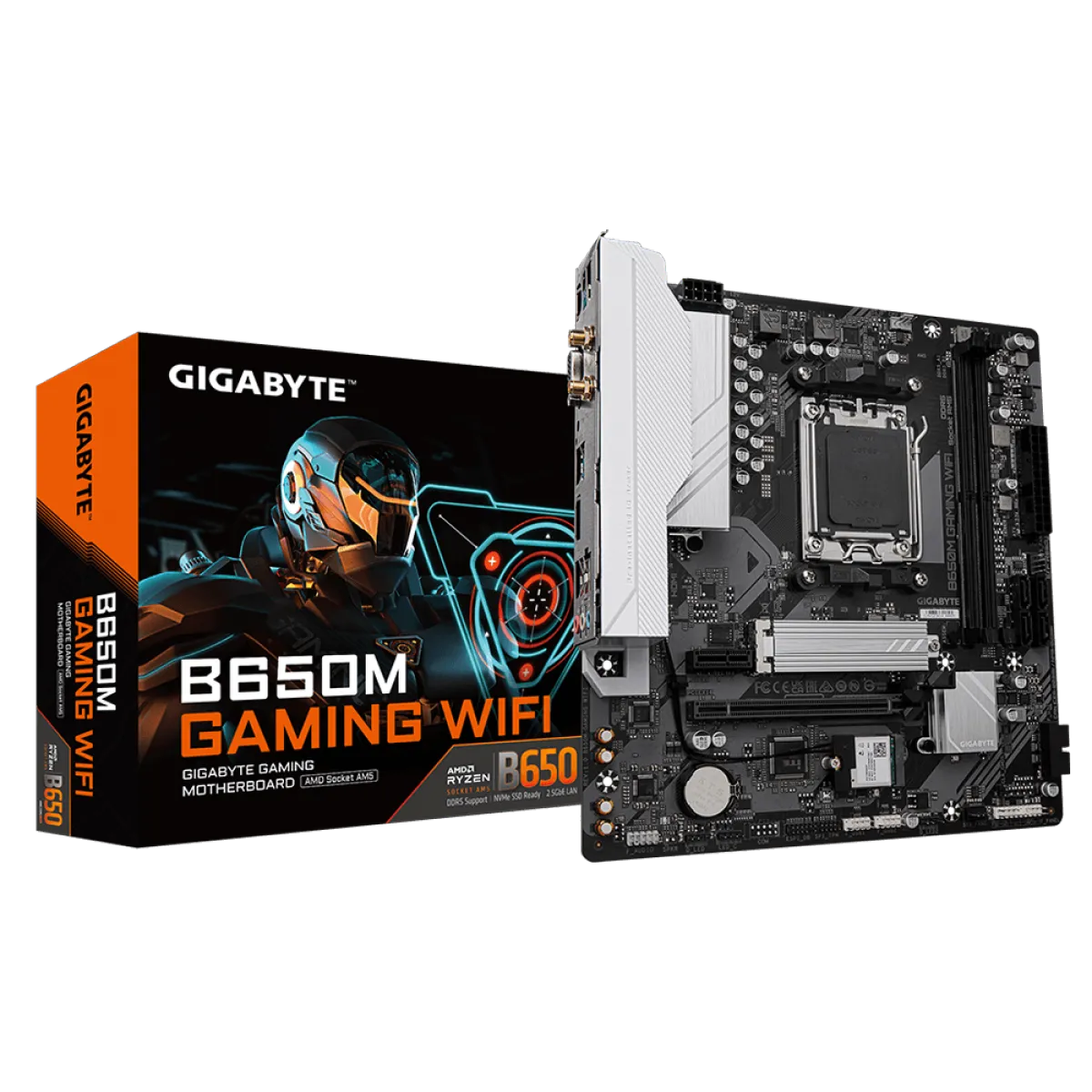Placa Me Gigabyte B650m Gaming Wifi, Chipset B650, Amd Am5, M-atx, Ddr5