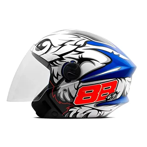 Capacete Aberto Pro Tork New Liberty 3 Gp 88 Brilhante Azul Tam. 58