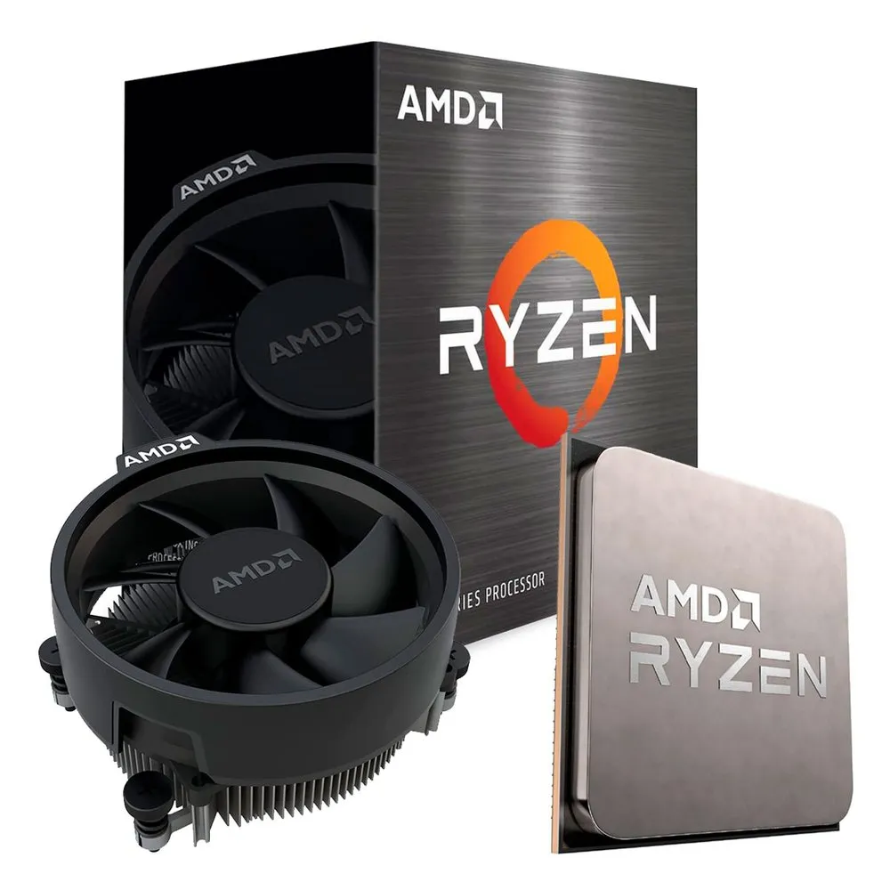 Processador Amd Ryzen 5 5500, 3.6ghz, Cache 16mb, Hexa Core, 12 Threads, Am4 - 100-100000457box