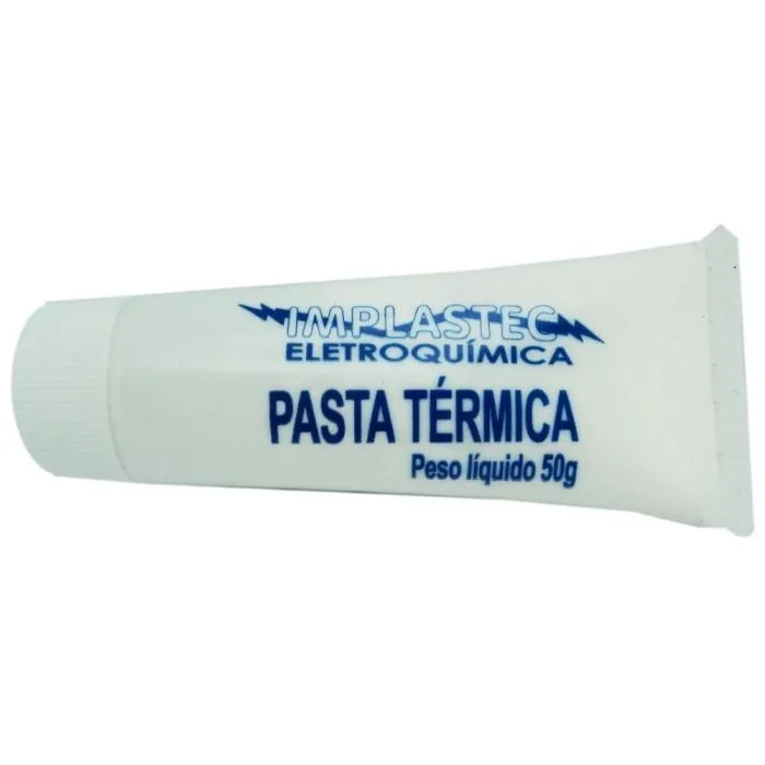 Pasta Trmica Implastec 50 Gramas Bisnaga - Branco
