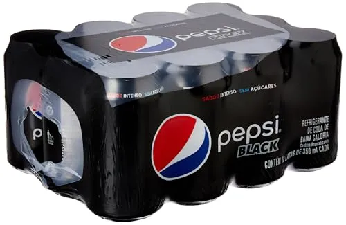 [rec] Refrigerante Pepsi Zero Black Lata 350ml Pack (12 Unidades)