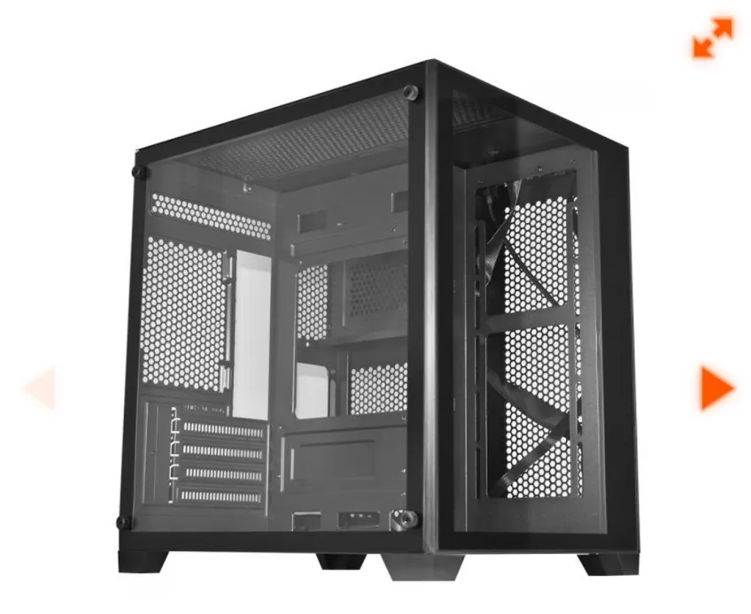 Gabinete Gamer K-mex Aquario Micro Iv Cg-0415, Mid Tower, Vidro Temperado, M-atx, Sem Fan, Preto, Cg0415rh001cb0x