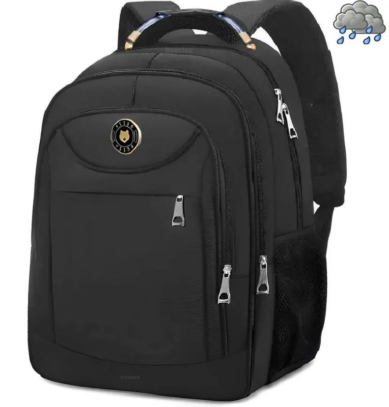 Mochila Reforada Executiva Escolar Preta Masculino/feminino Impermevel