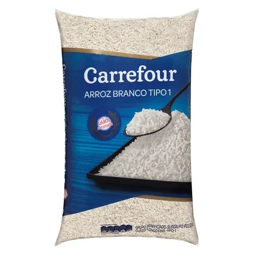 Arroz Branco Longo-fino Tipo 1 Gros Selecionados Carrefour 5kg