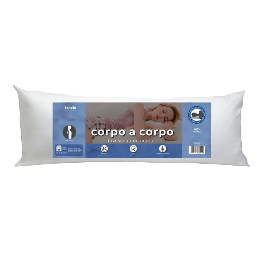 Travesseiro Sonolin Corpo A Corpo 135 X 50 Cm