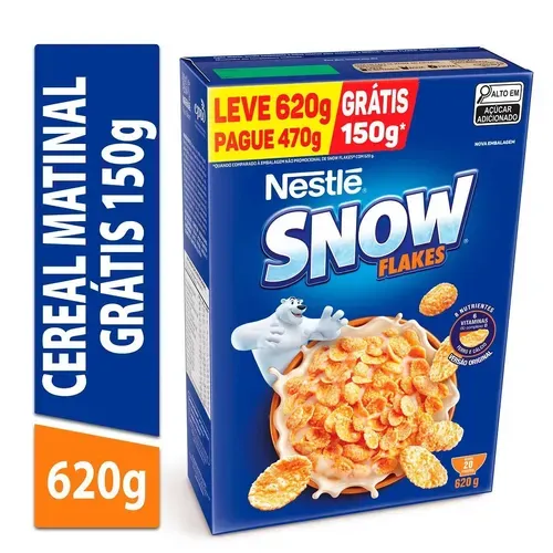 [leve 3 Pague R$9,13 Cada] Cereal Matinal Snow Flakes Leve 620g Pague 470g