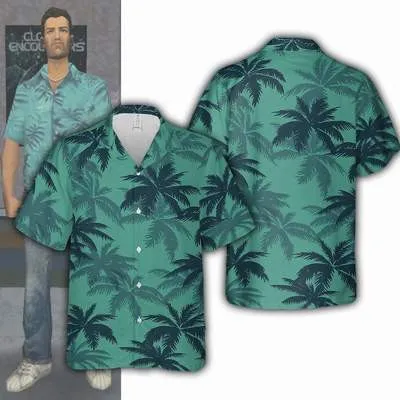 [r$42 "moedas"/taxa Inclusa] Camisa Tommy Vercetti Gta Vice City