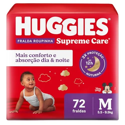 Huggies Fralda Roupinha Supreme Care M 72 Un