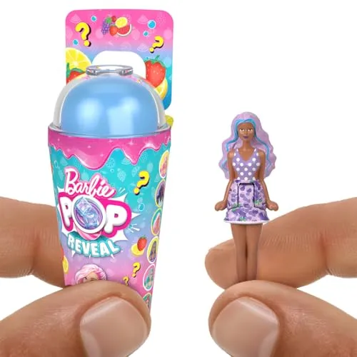 Barbie Mini Barbieland, Boneca Pop Reveal Surpresa De 3,8 Cm De Altura, Para Crianas A Partir De 4 Anos (no  Possvel Escolher A Boneca)