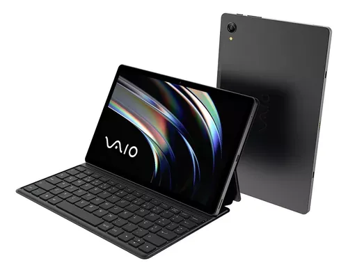 Tablet Vaio Tl10 8gb 128gb Octa-core, Tela 10.4 2k, 4g Wifi, Cmera 8mp + Selfie 5mp, 7000mah, Android 13, Com Teclado De Conexo Inteligente  Preto