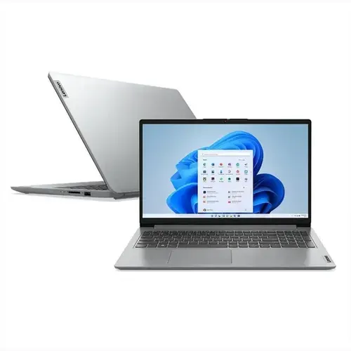Notebook Lenovo Ideapad 1i, Intel Core I5-1235u, 16gb, Ssd 512gb, Tela 15.6", Windows 11 Home, Cloud Grey - 82vy000xbr