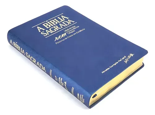 Bblia Trinitariana Rcm Letra Gigante Azul Referencias, De A Sbtb. Editora Sbtb, Capa Mole Em Portugus, 2018