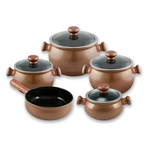 Conjunto De Panelas Premiere Joy 5 Peas - Cobre