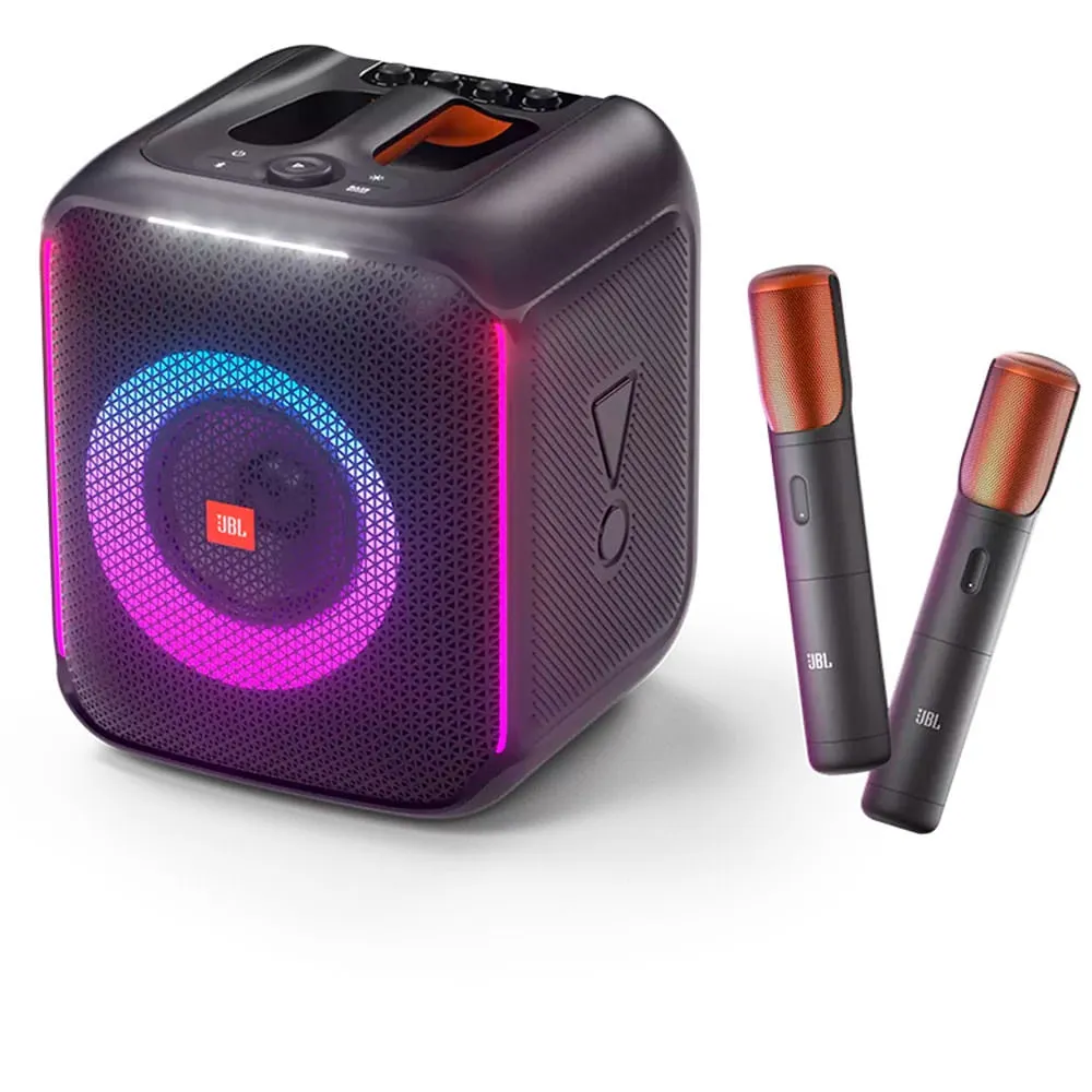 Caixa De Som Jbl Party Box Encore 100w Bluetooth Preto - Jblpbencore2micbr
