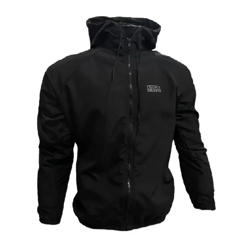 Corta Vento Masculina Impermevel Semi Forrada Preto Rock Saints