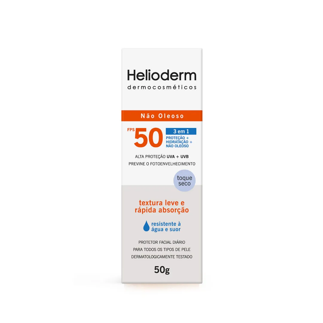 Protetor Solar Facial Helioderm Fps 50 50g