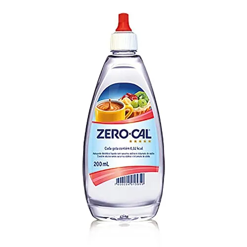 [r$ 1,41 Cada] Zero-cal - Kit Com 12 Unidades Adoante Lquido Sacarina 200ml