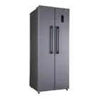 Geladeira Refrigerador Hq Frost Free Side By Side 460 Litros Cinza Hq-460sbsff