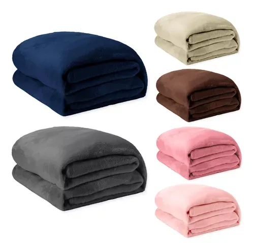 ?r$27 Cada?2 Coberta Manta Soft Casal Microfibra Veludo 2,00x1,80 Mts