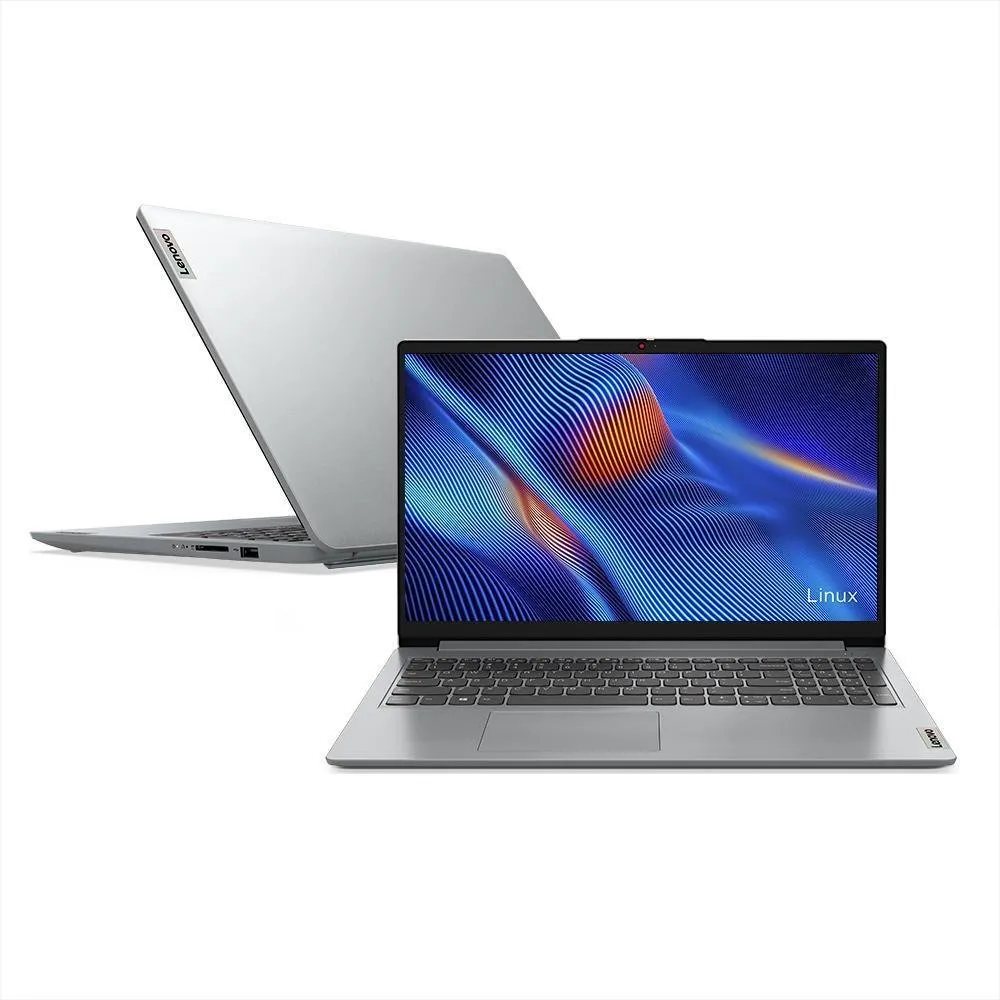 Notebook Lenovo Amd Ryzen 5-7520u, 8gb Ram, Ssd 512gb, Tela 15.6, Linux, Cloud Grey - 82x5s00500