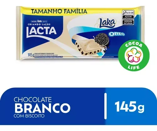 [regional] Chocolate Laka Oreo Tamanho Famlia 145g Lacta