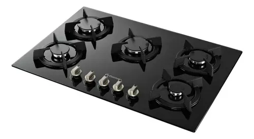 Cooktop Gs Epsilon Prime Elite 5 Bocas Trempes Alta Qualidade Preto 127v/220v