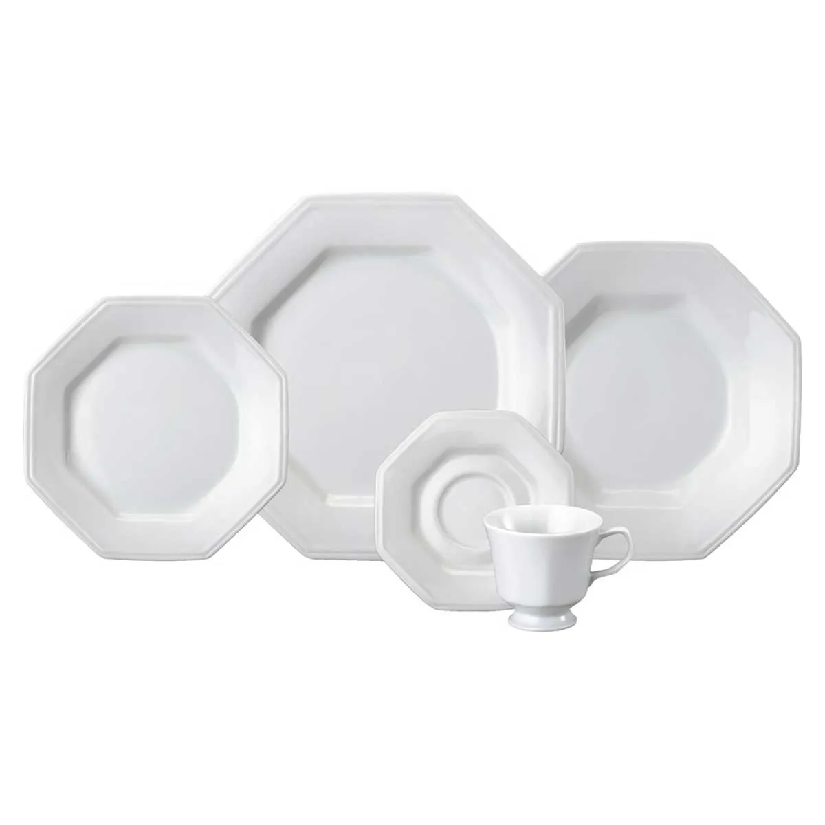 Aparelho De Jantar 20 Peas Porcelana Schmidt Prisma