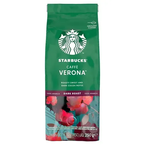 [leve 2 Pague R$ 14,25 Cada] Caf Starbucks Caff Verona Torrado E Modo Torra Escura 250g