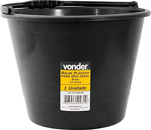 Balde Plstico Uso Geral 12 Litros, Vonder Vdo3106