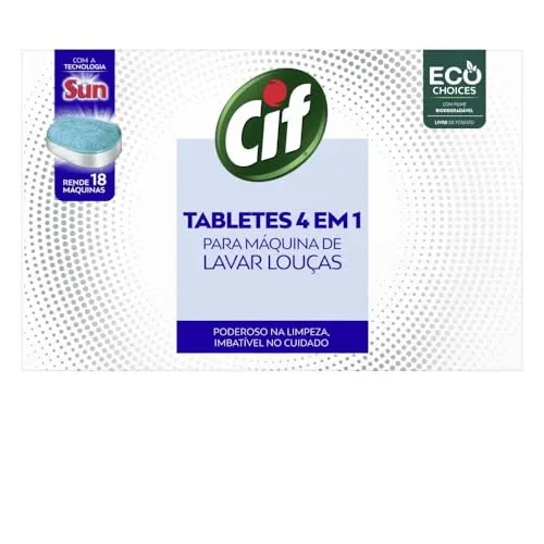 [rec][prime]cif Tabletes 4 Em 1 Para Mquina De Lavar Louas 324g