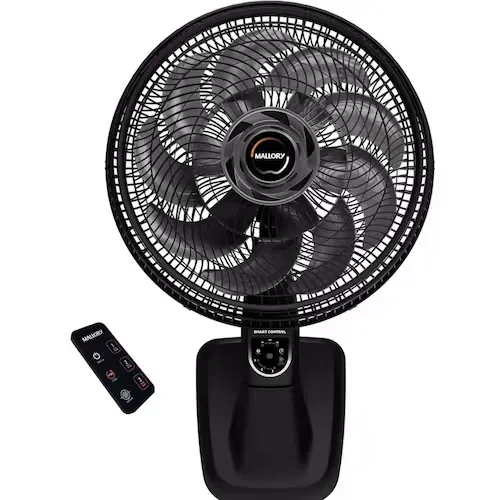 Ventilador De Parede 40cm 140w Control Remoto Mallory - 110v