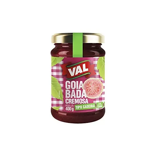 [leve 10 Pague R$ 7,79 Cada] Val Goiabada Cremosa Caseira Vidro 400g