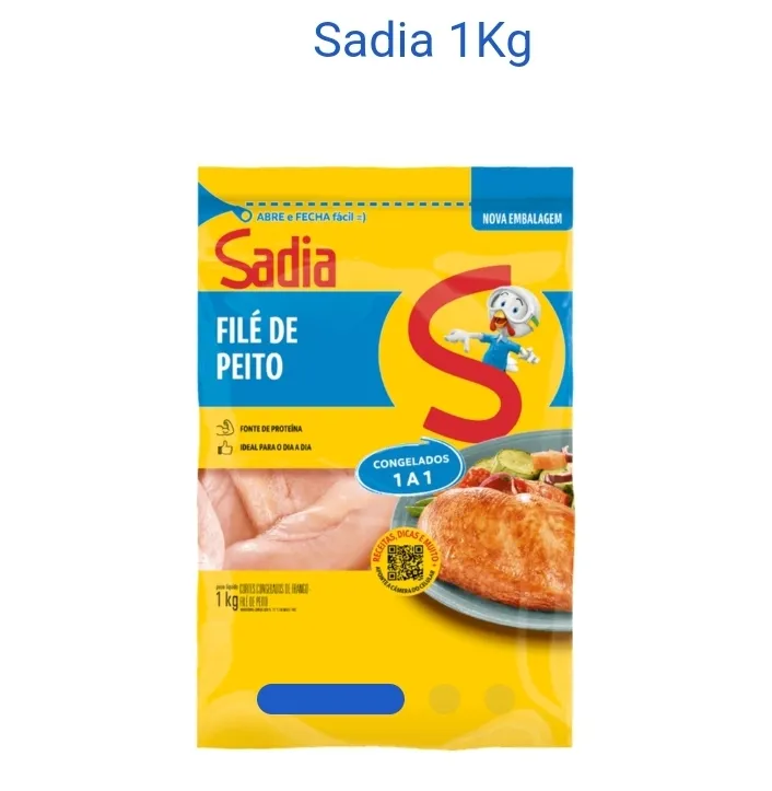 Fil De Peito Congelado Sadia Sem Osso 1kg