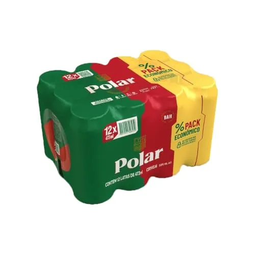 (rec) Pack Cerveja Polar Export American Lager, Lata, 473ml, Caixa 12 Unidades